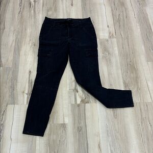 Women's Black Cargo skinny jeans, Jeans